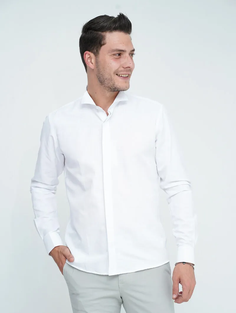 Chemise slim unie